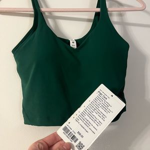 NWT lululemon original align tank everglade green